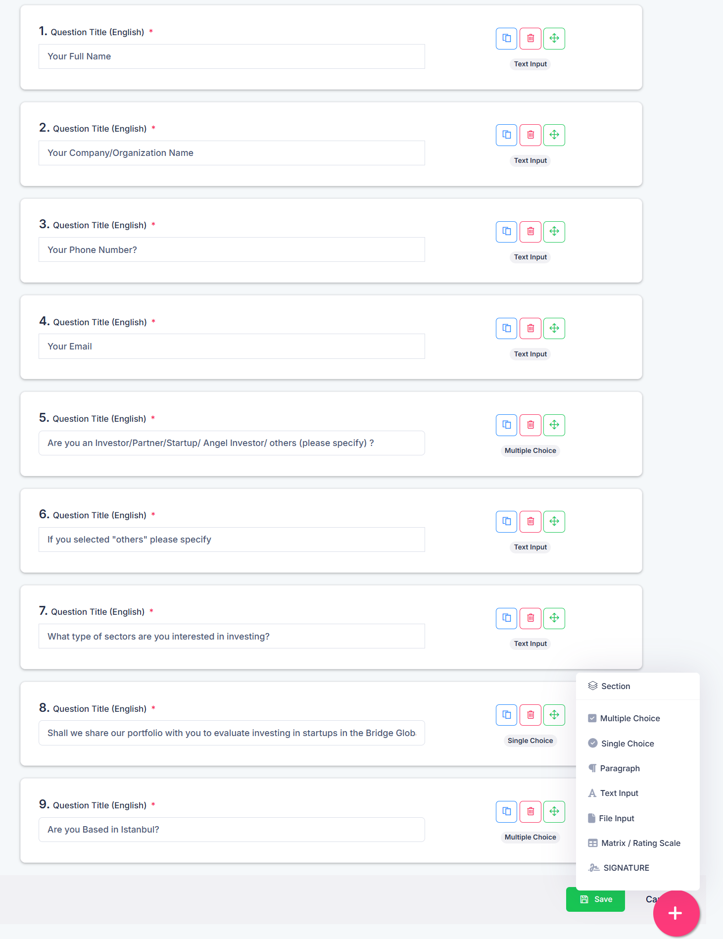 Form Builder Preview