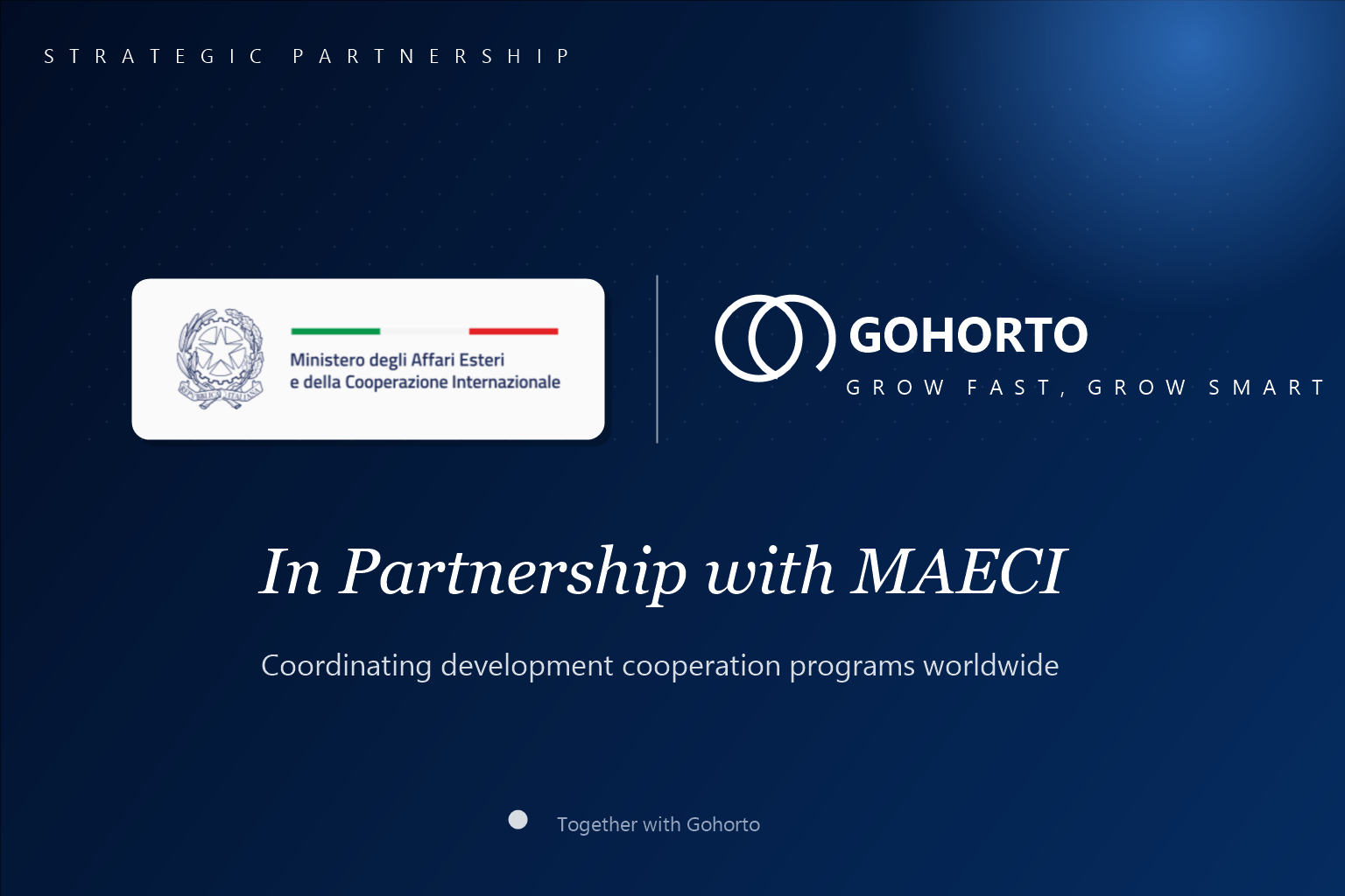 Italian Ministry of Foreign Affairs and International Cooperation (MAECI) × Gohorto case study cover